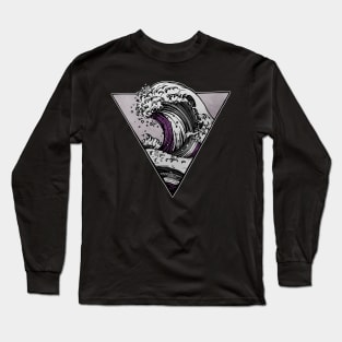 Asexual LGBT Wave Long Sleeve T-Shirt